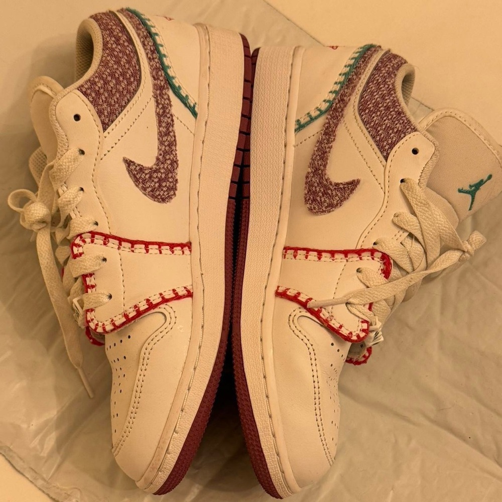 Pink and purple Nike sneakers 
Barbie vibe Nike sneakers size 7.5 in woman’s 6
